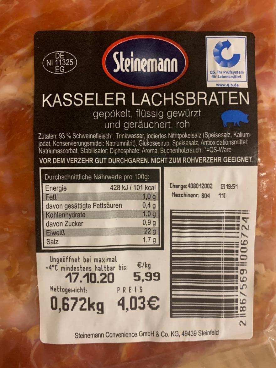 Fotografie - Kasseler Lachsbraten Steinemann