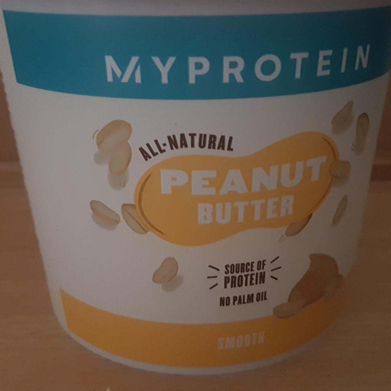 Fotografie - All-natural Peanut Butter Smooth Myprotein