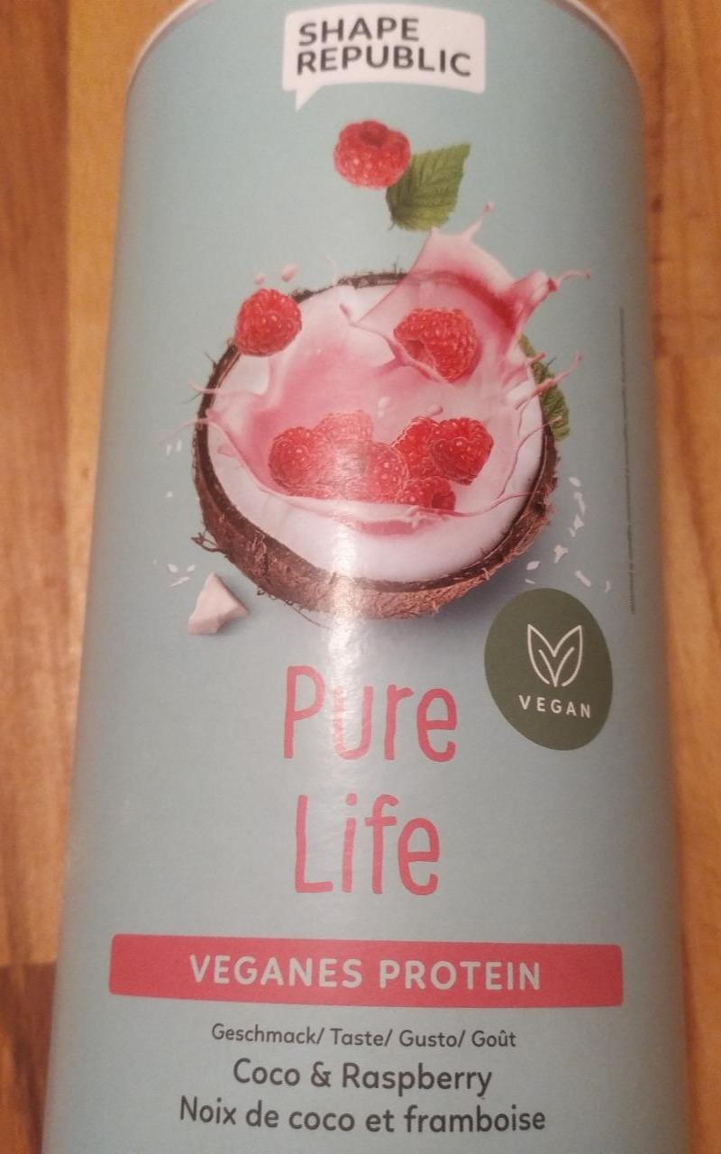 Fotografie - Pure Life Veganes Protein Coco & Raspberry Shape Republic