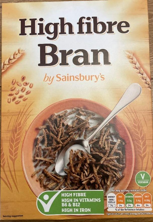 Fotografie - High fibre Bran Sainsbury's