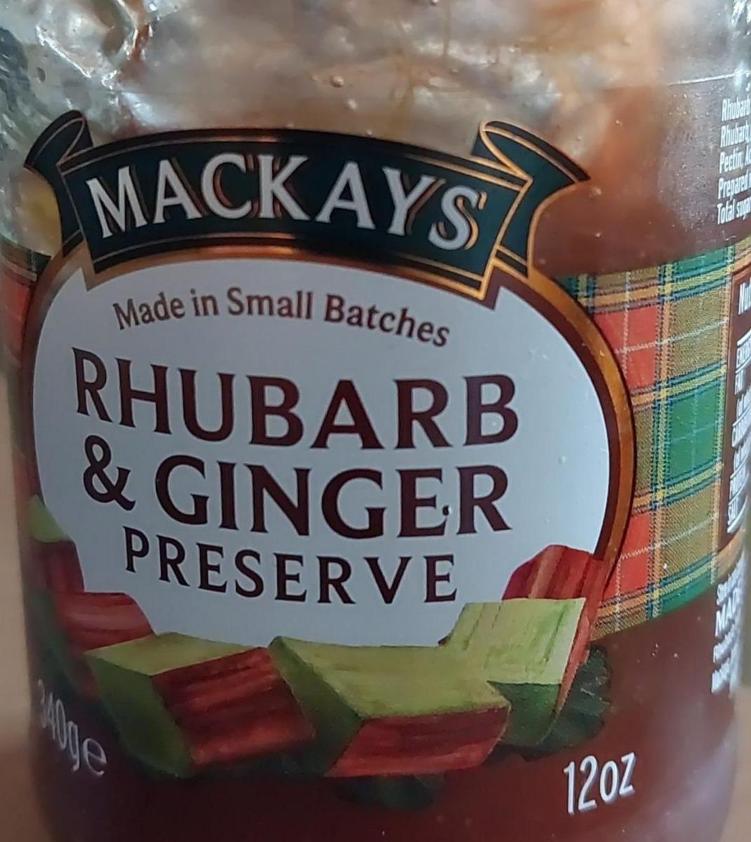 Fotografie - Ehubarb & ginger preserve Mackays