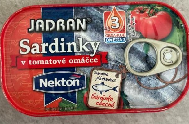 Fotografie - Sardinky v tomatové omáčce jadran Nekton