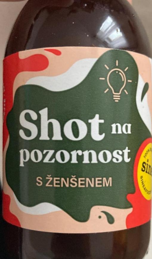 Fotografie - Shot na pozornost s ženšenem