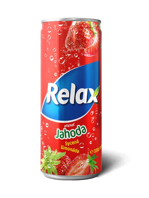 Fotografie - Sycená limonáda příchuť Jahoda Relax