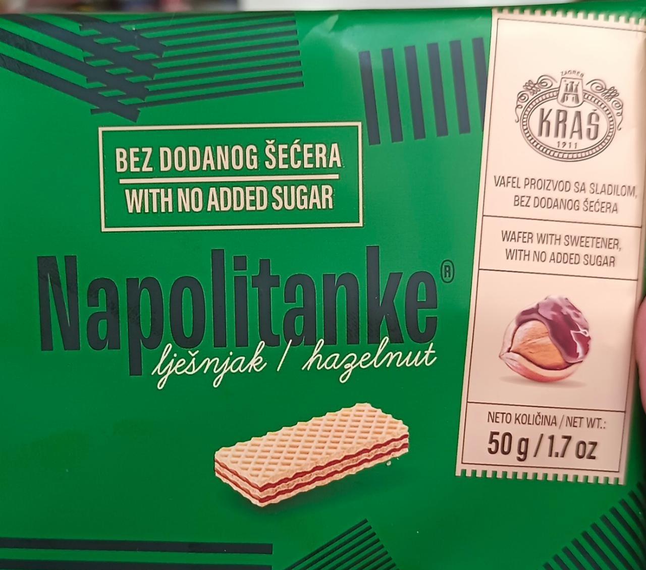 Fotografie - Napolitanke Hazelnut with no added sugar Kraš