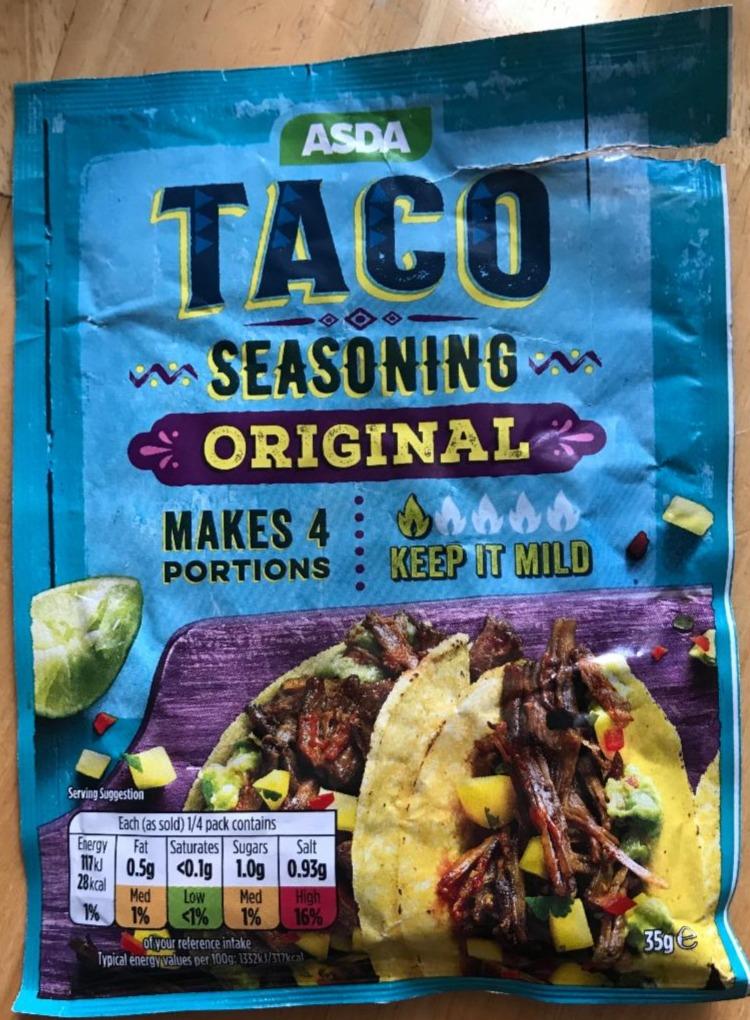 Fotografie - Taco seasoning original Asda