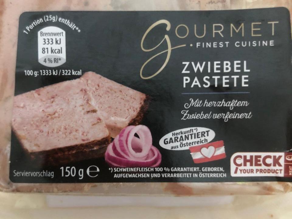 Fotografie - Zwiebel Pastete mit herzhaftem Gourmet