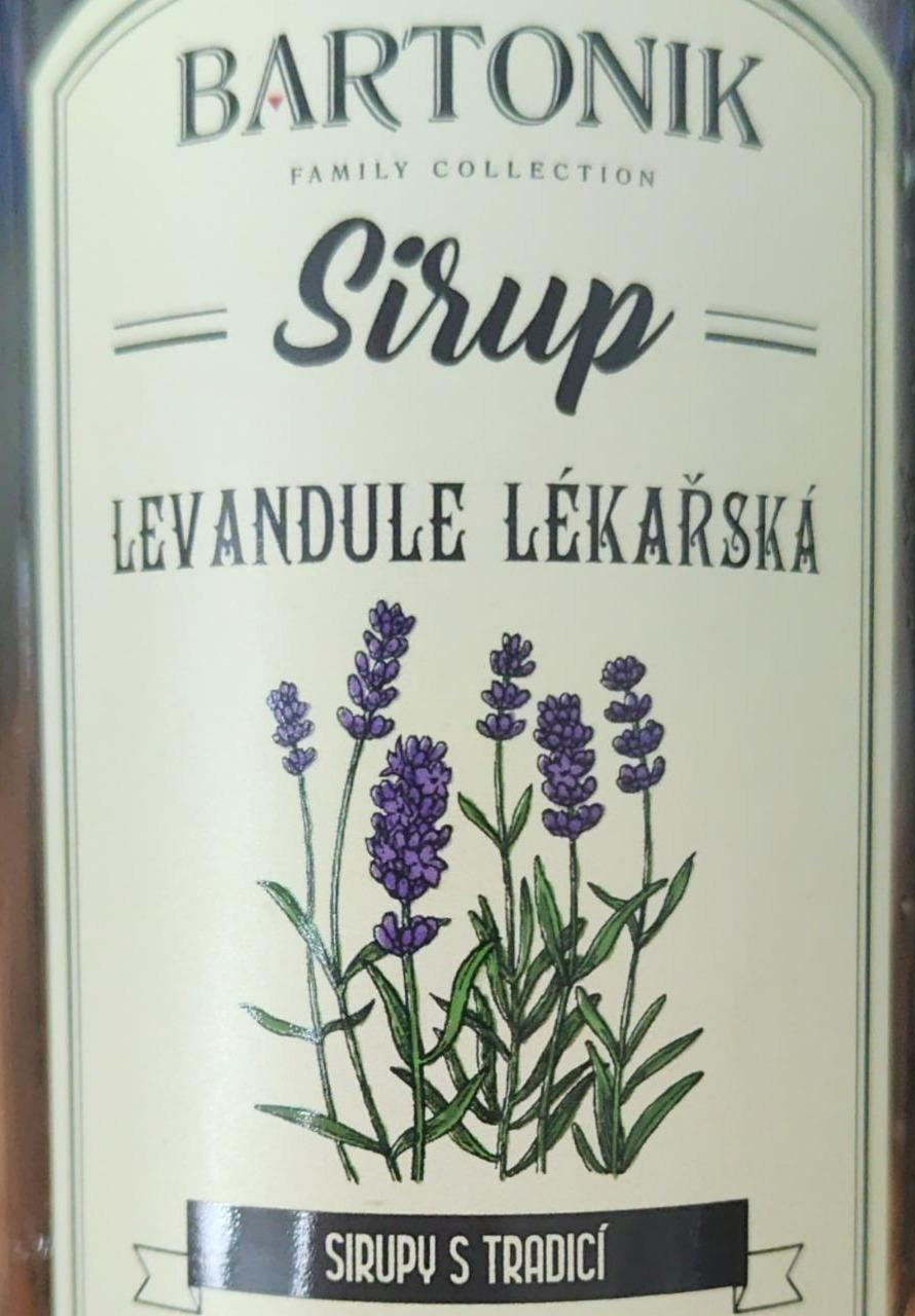 Fotografie - Sirup Levandule lékařská Bartoník