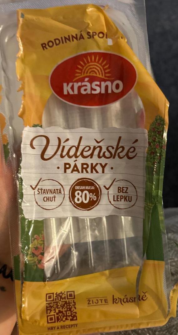 Fotografie - Vídeňské párky 80% masa Krásno