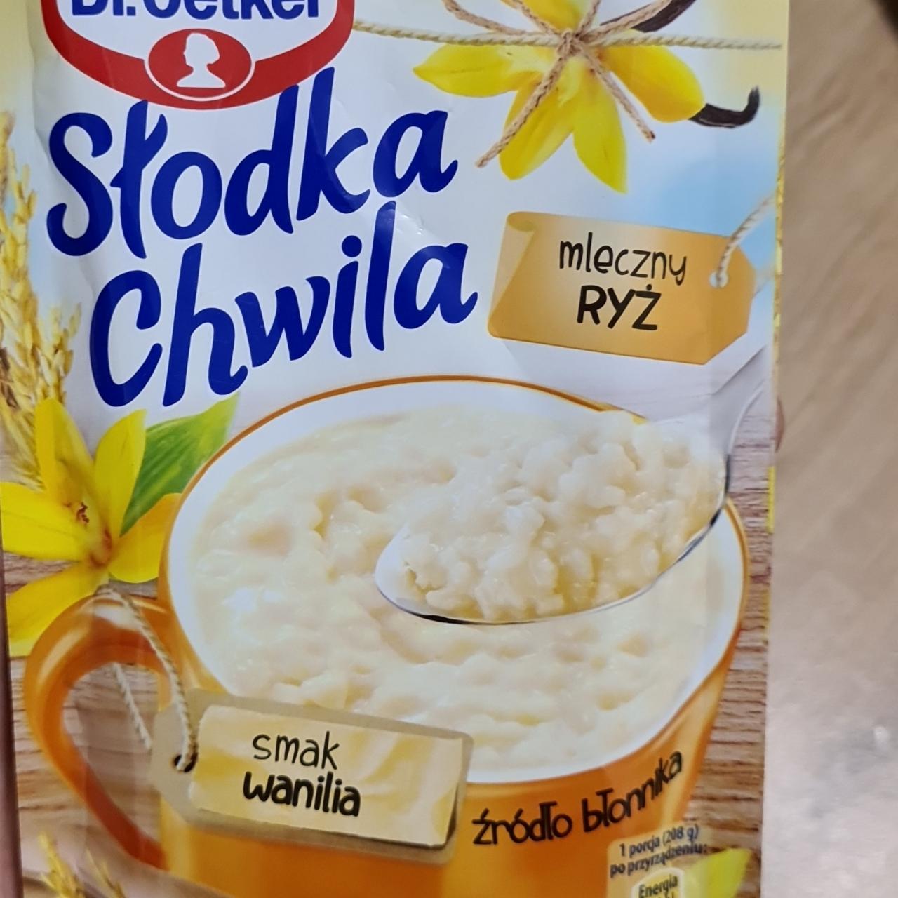 Fotografie - Słodka chwila mleczny ryz smak wanilia Dr.Oetker