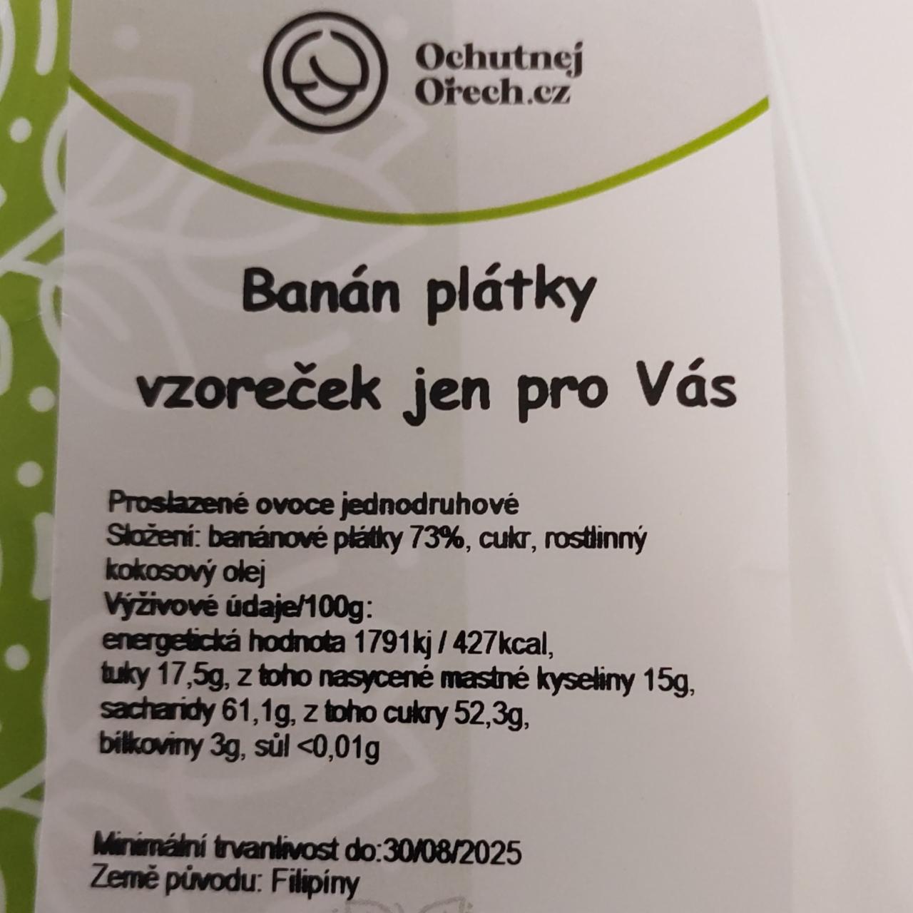 Fotografie - Banán plátky vzoreček jen pro vás Ochutnejorech.cz