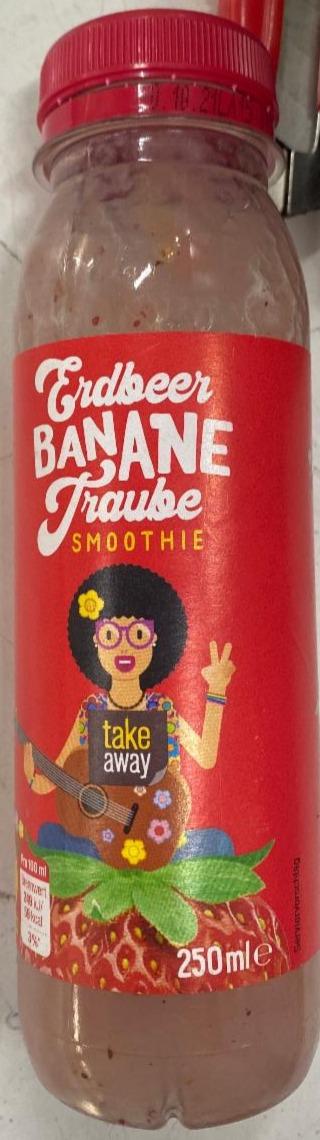 Fotografie - Erdbeer Banane Traube Smoothie