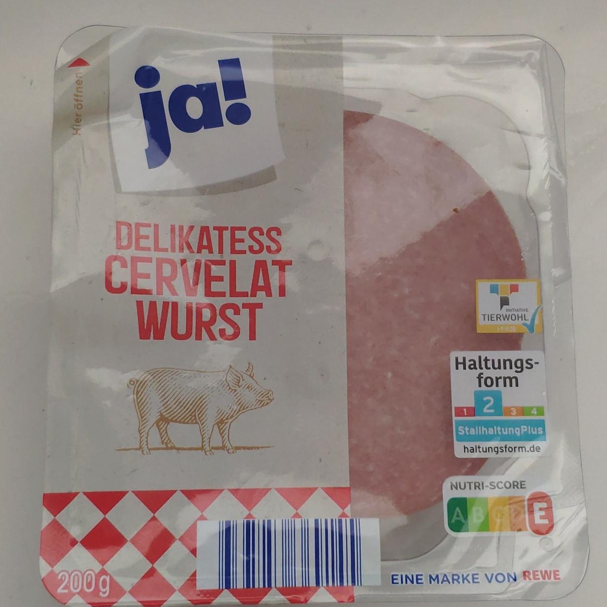 Fotografie - Delikatess cervelat wurst Ja!