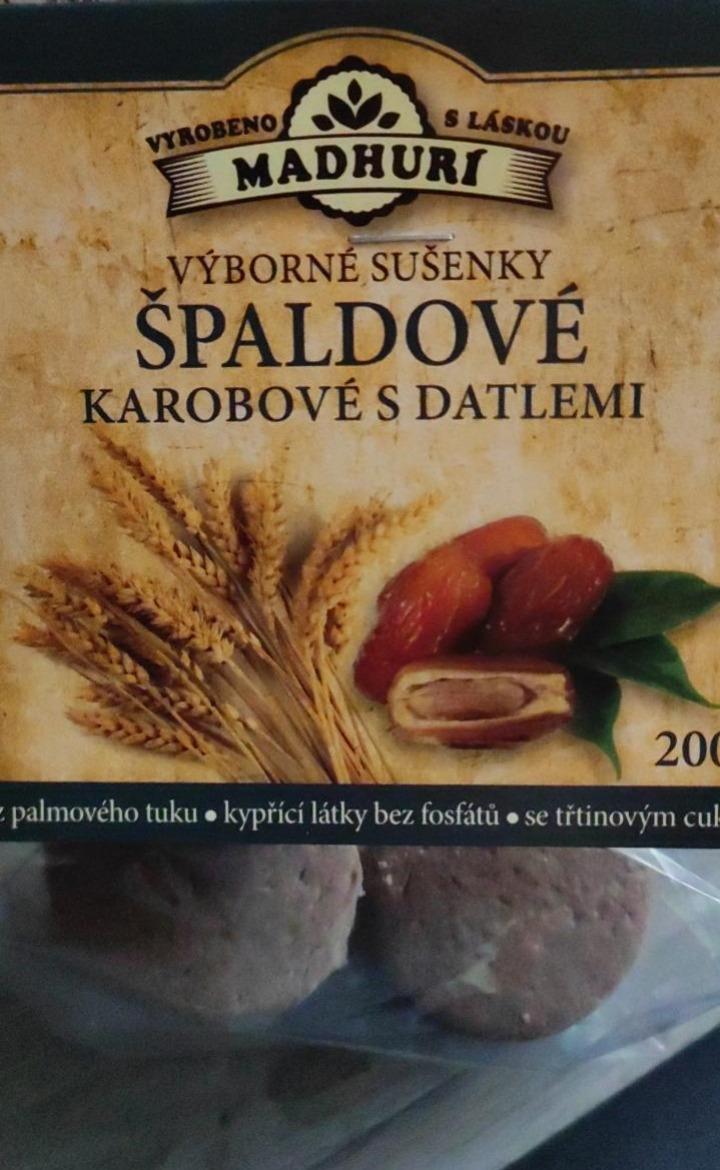 Fotografie - Výborné sušenky špaldové karobové s datlemi Madhurí