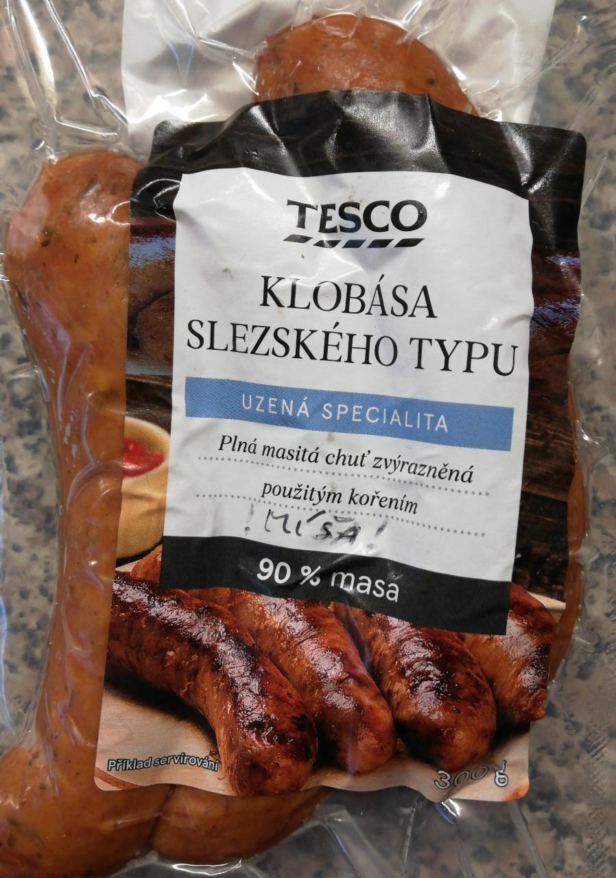 Fotografie - Klobása Slezského typu Tesco