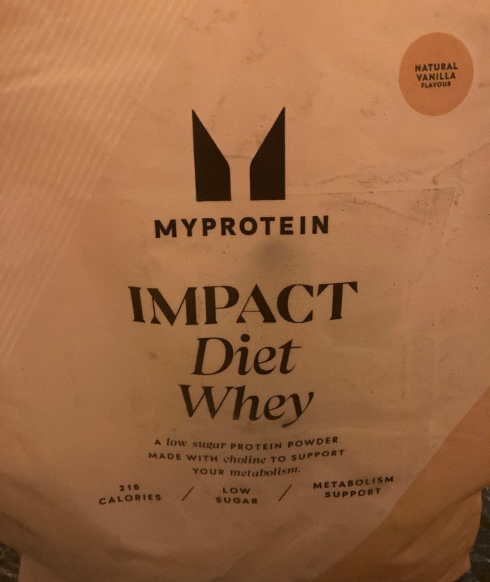 Fotografie - Impact diet whey natural vanilla Myprotein