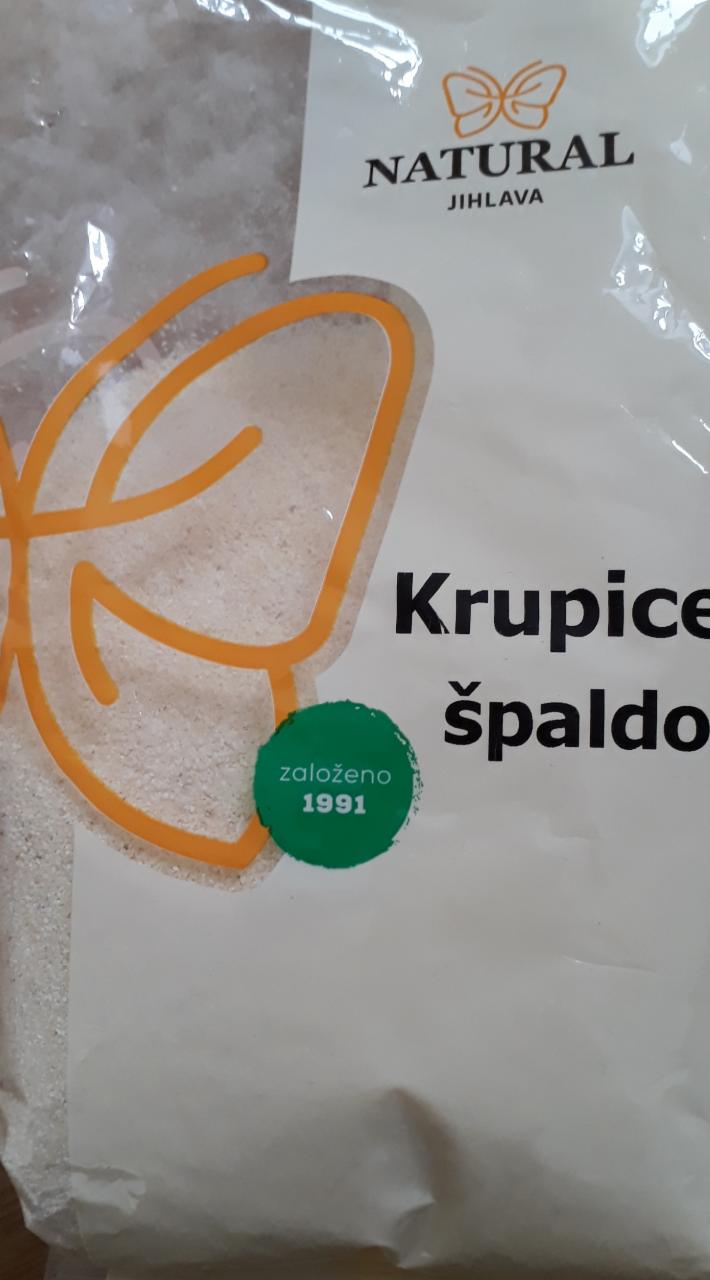 Fotografie - Krupice špaldová Natural Jihlava