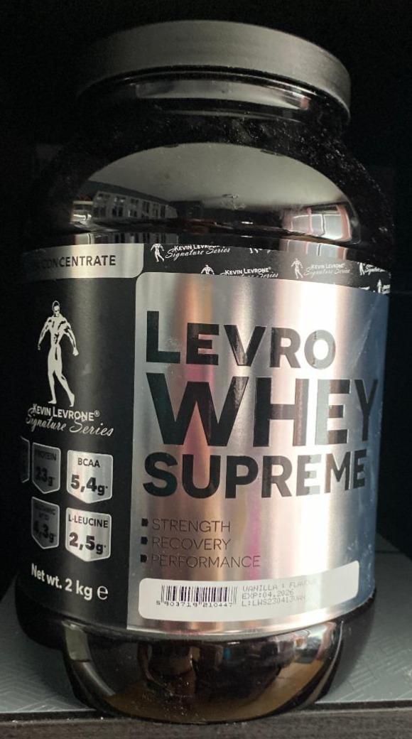 Fotografie - Levro Whey Supreme Vanilla Kevin Levrone