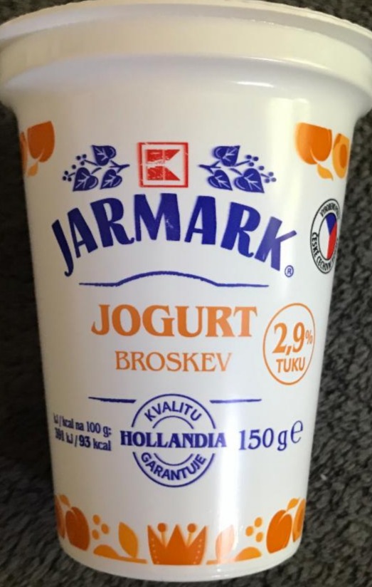 Fotografie - Jogurt broskev 2,9% tuku K-Jarmark