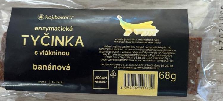 Fotografie - enzymatická tyčinka s vlákninou banánová Kojibakers