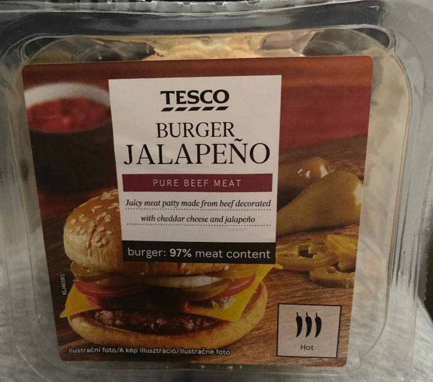 Fotografie - Burger Jalapeňo Tesco