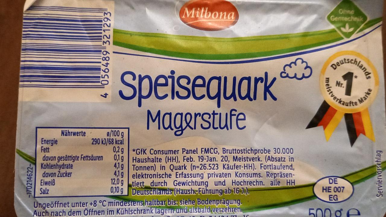 Fotografie - Speisequark Megerstufe Milbona