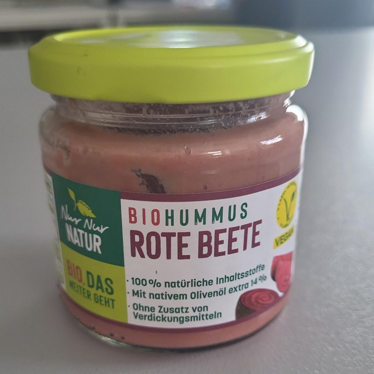 Fotografie - Bio hummus rote beete Nur Nur Natur