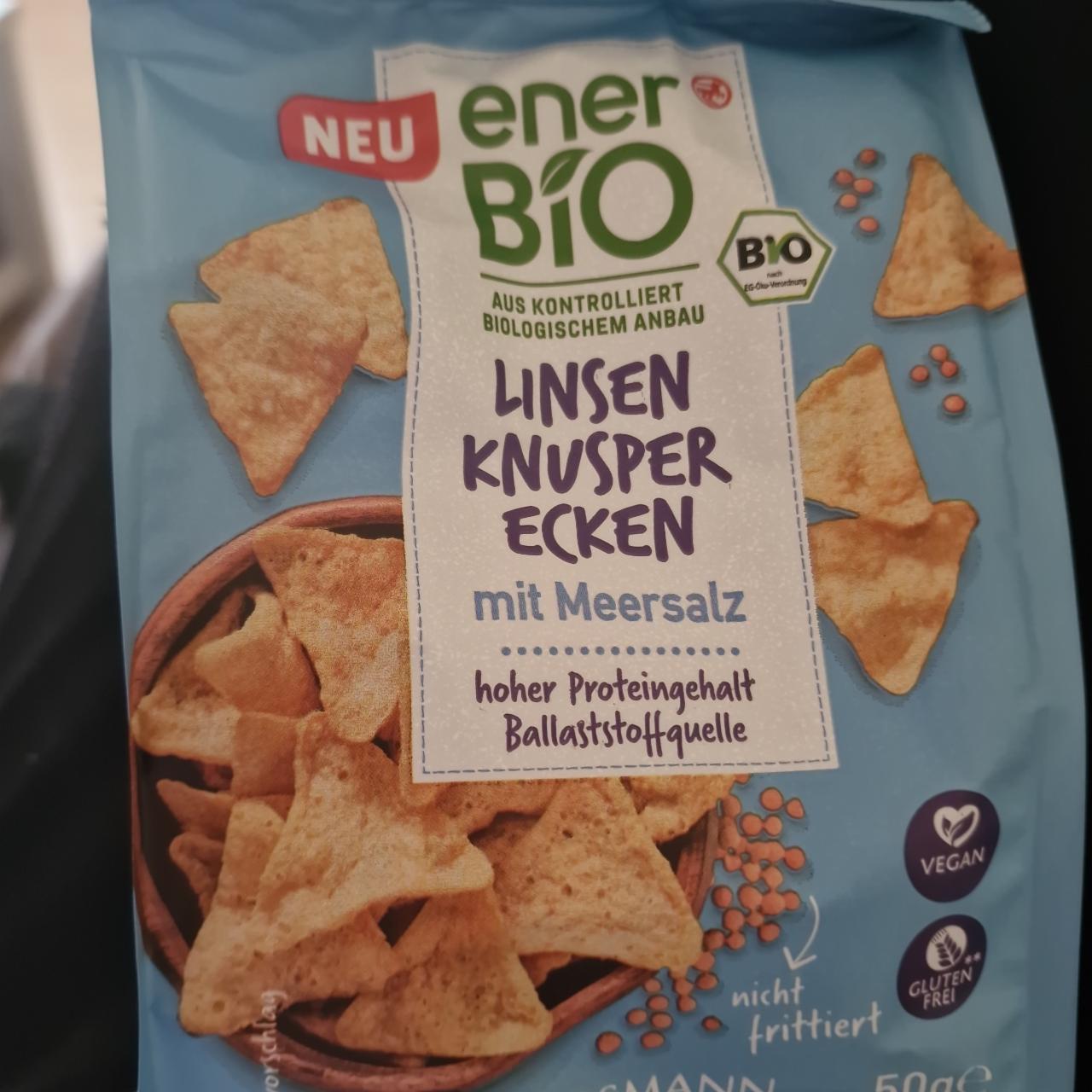 Fotografie - Linsen knusper ecken mit meersalz EnerBio