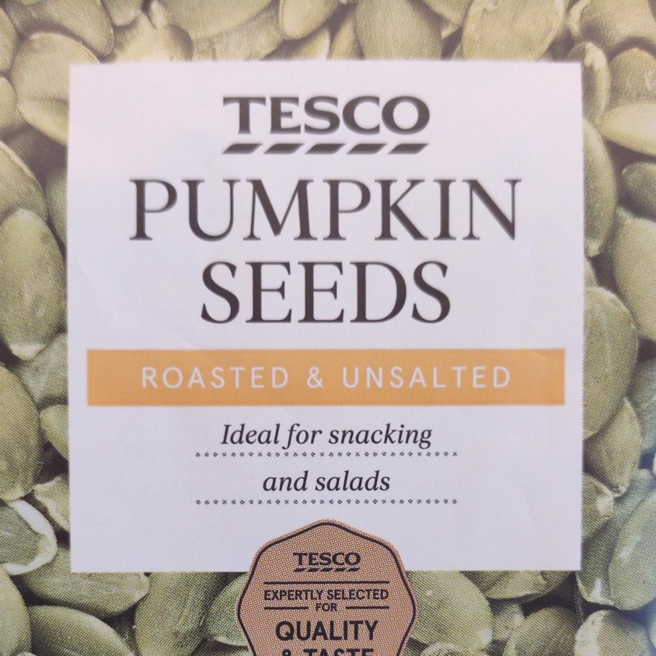 Fotografie - Pumpkin Seeds roasted & unsalted Tesco