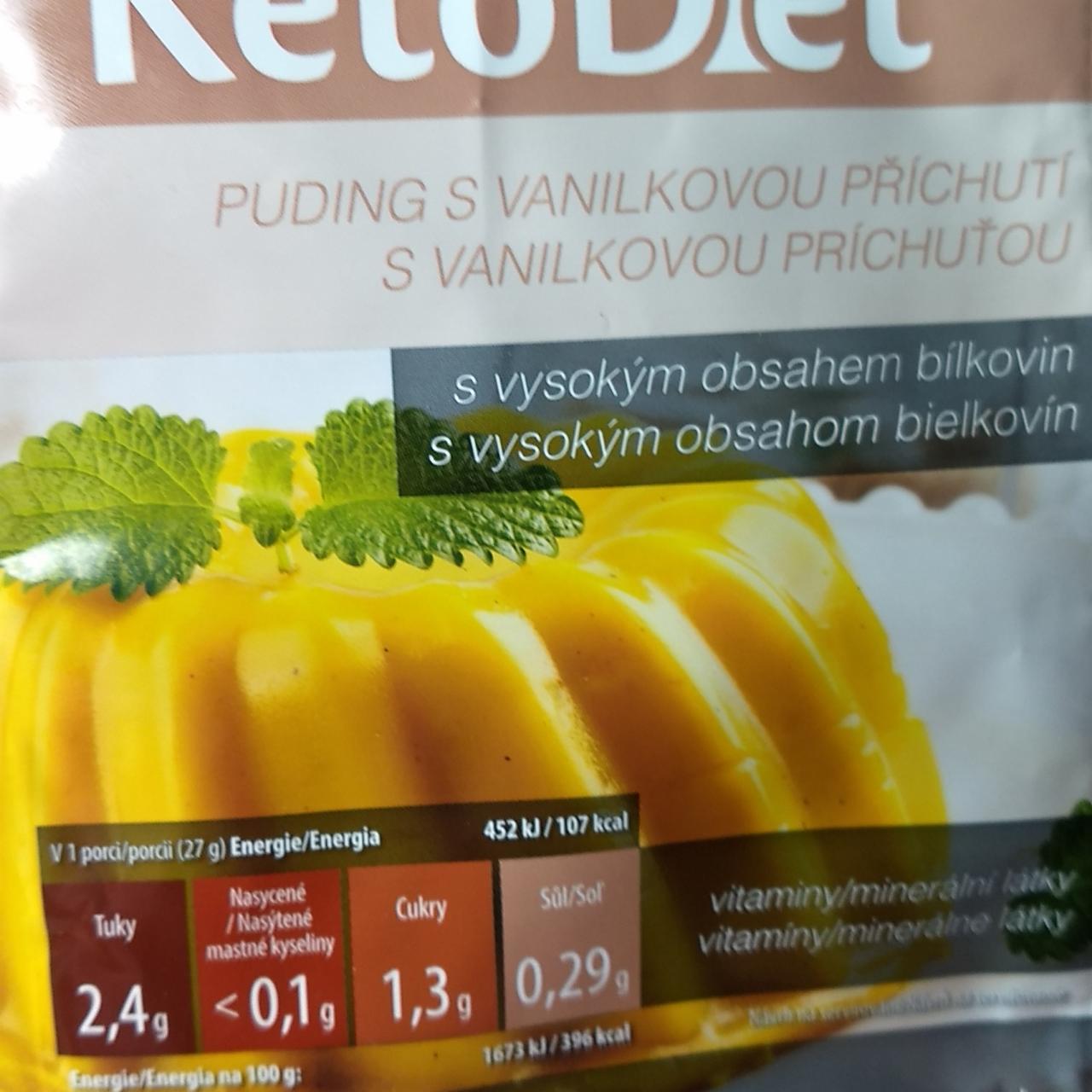 Fotografie - Puding s vanilkovou příchutí KetoDiet