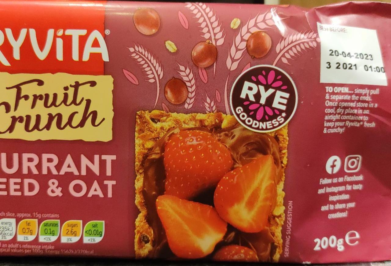 Fotografie - Fruit Crunch Currant Seed & Oat Ryvita