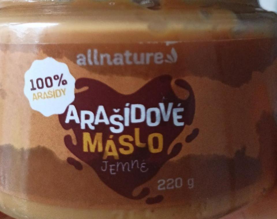 Fotografie - 100% arašídové máslo Allnature jemné