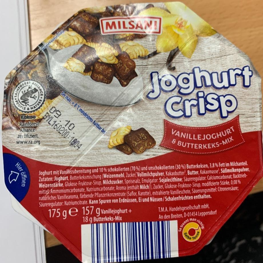 Fotografie - Joghurt crisp vanille Milsani