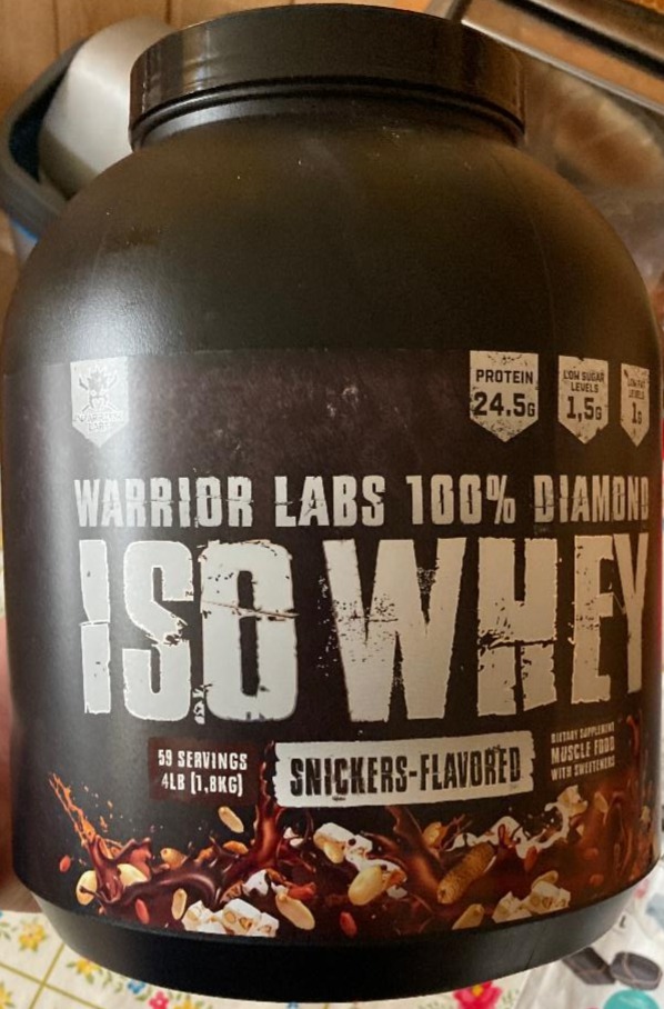 Fotografie - Warrior LABS 100% Diamond ISO WHEY Snickers