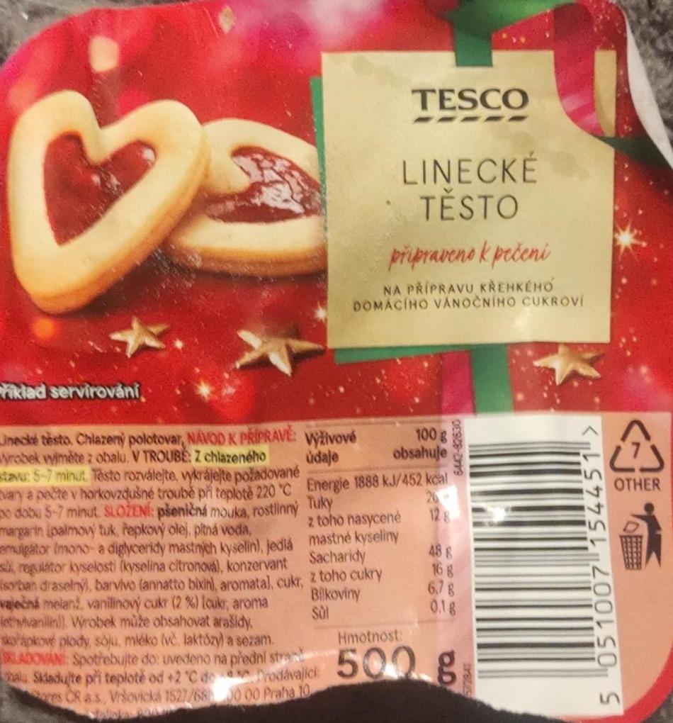 Fotografie - Linecké těsto TESCO