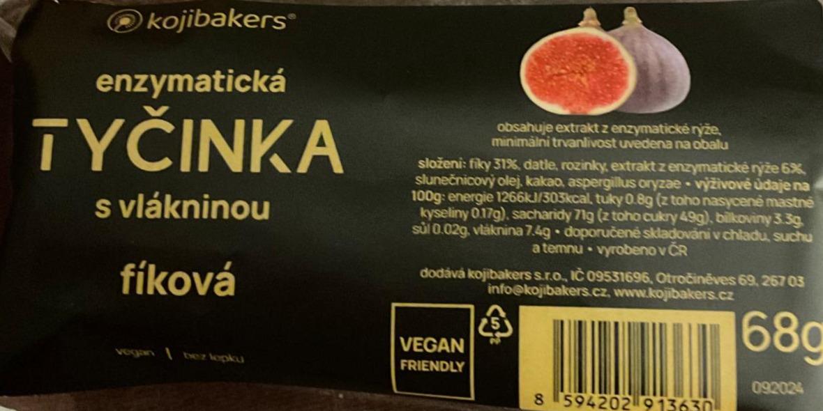 Fotografie - Enzymatická tyčinka s vlákninou fíková Kojibakers