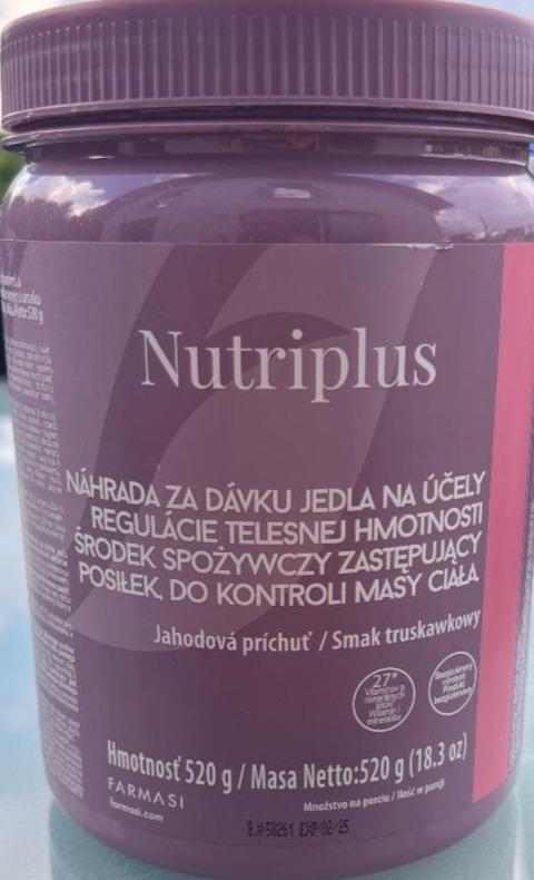 Fotografie - Náhrada jídla. Příchuť jahoda. S mlékem 1,5% Nutriplus