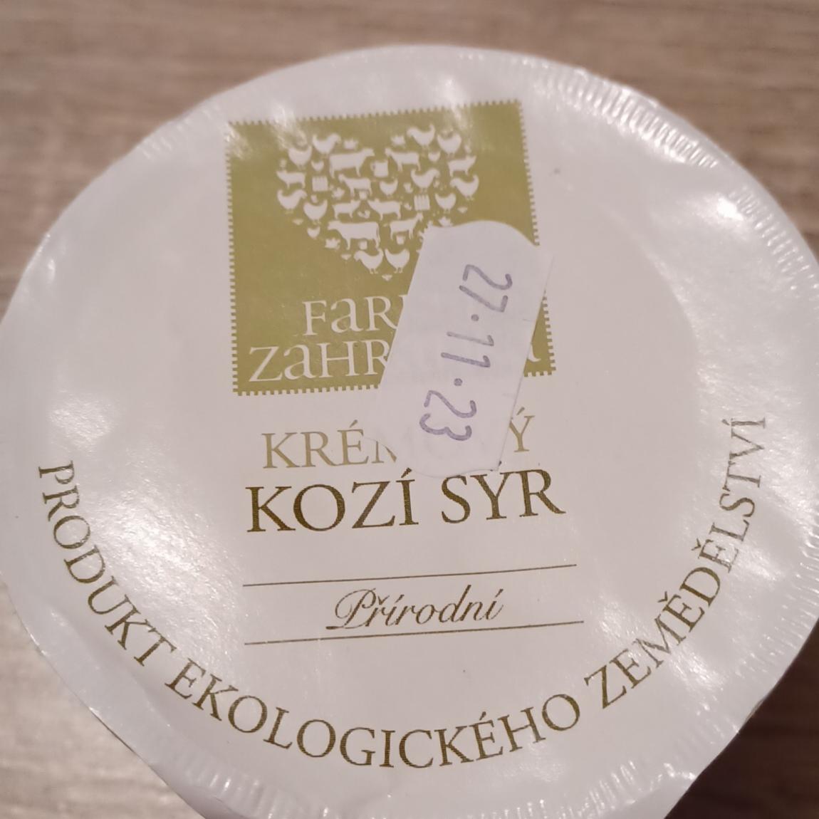 Fotografie - Krémový kozí sýr přírodní Farma Zahrádka