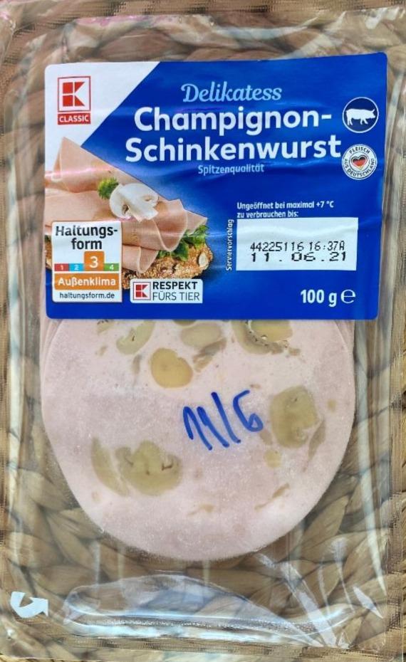 Fotografie - Champignon-Schinkenwurst K-Classic