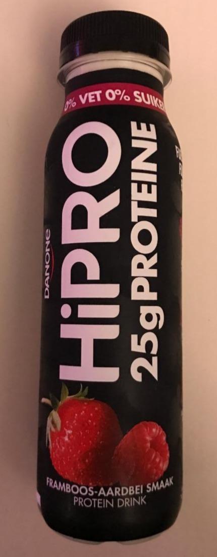 Fotografie - HiPRO 25g proteine Framboos-Aardbei smaak Protein Drink Danone