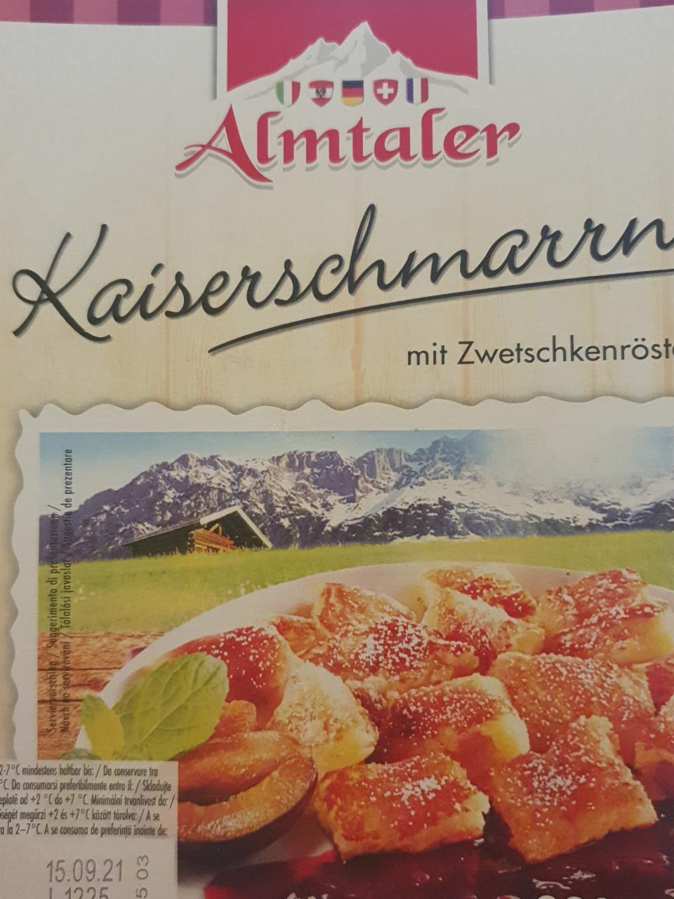 Fotografie - Kaiserschmarrn mit Zwetschkenröster Almtaler