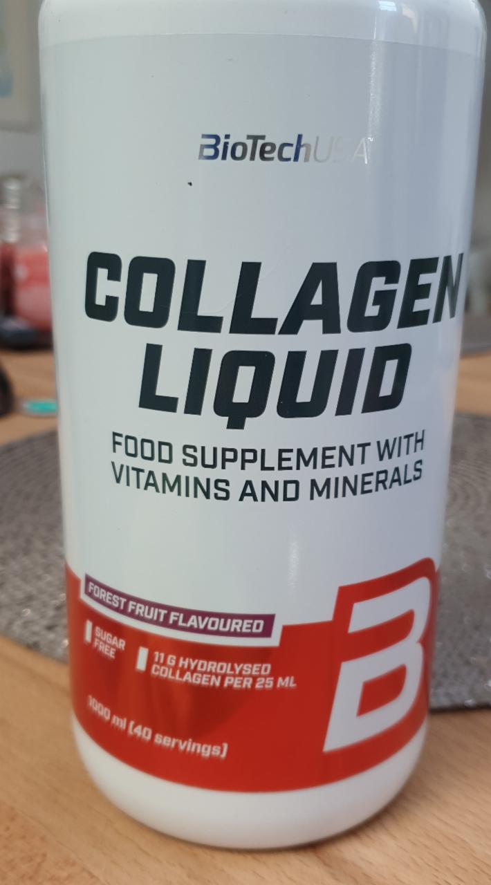 Fotografie - Collagen liquid forest fruit flavoured BioTechUSA