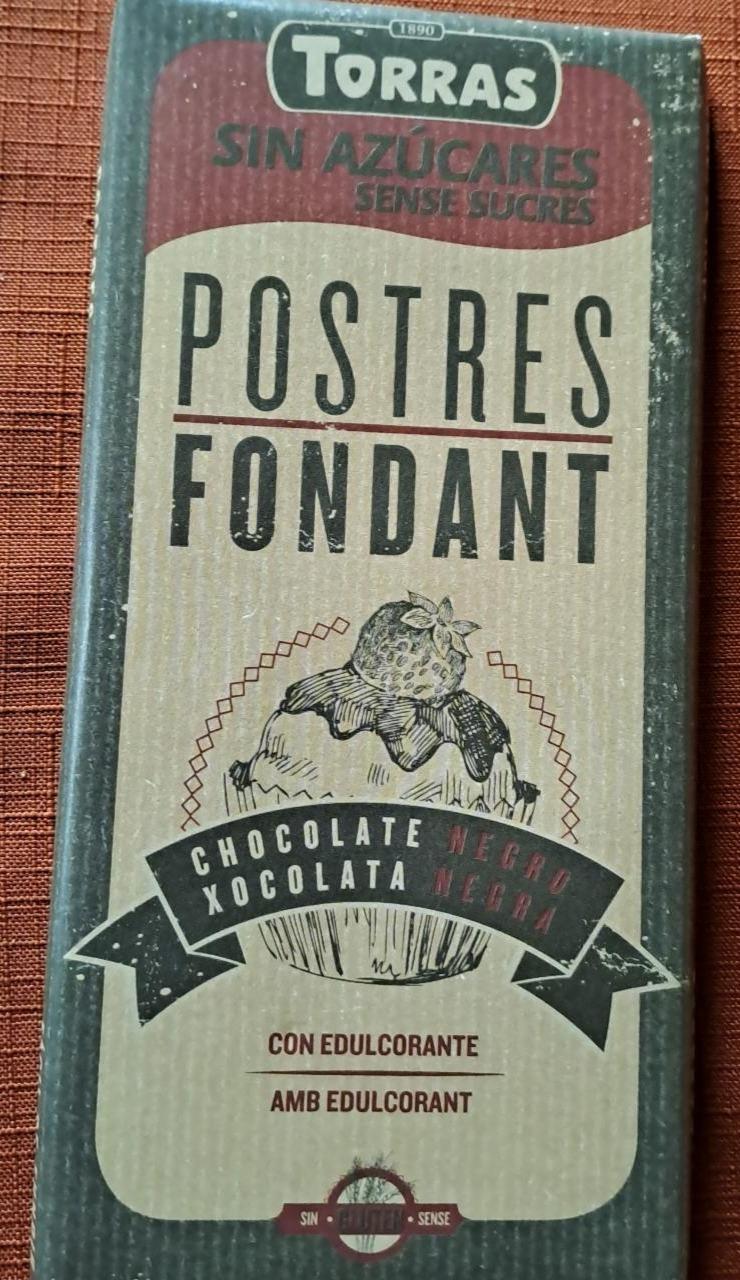 Fotografie - Postres fondant chocolate negro Torras