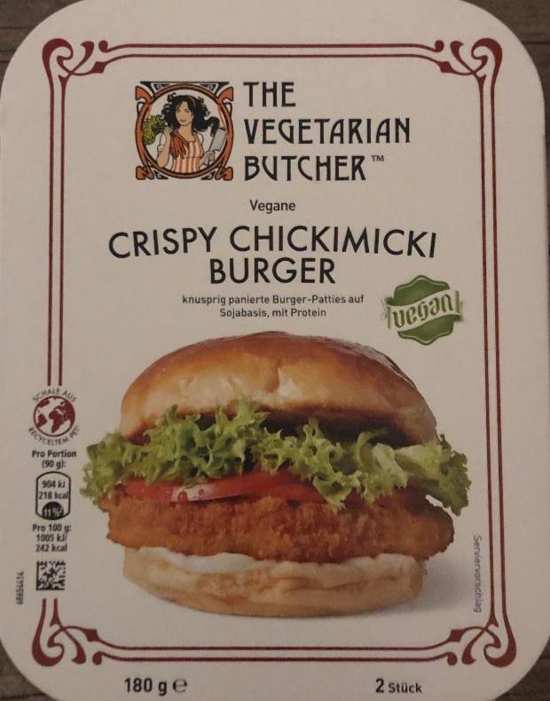 Fotografie - THE VEGETARIAN BUTCHER CRISPY CHICKIMICKI BURGER