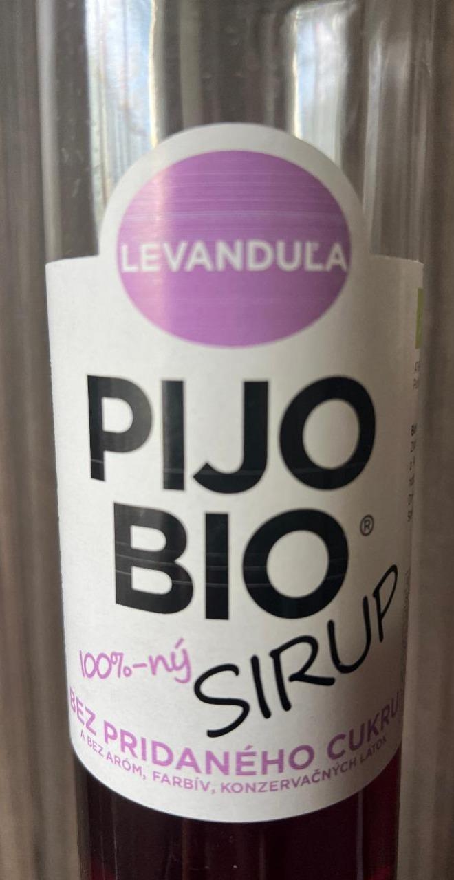 Fotografie - 100%-ný sirup levanduľa Pijo Bio