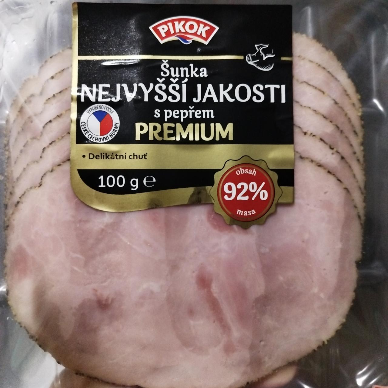 Fotografie - Šunka nejvyšší jakosti s pepřem premium 92% Pikok