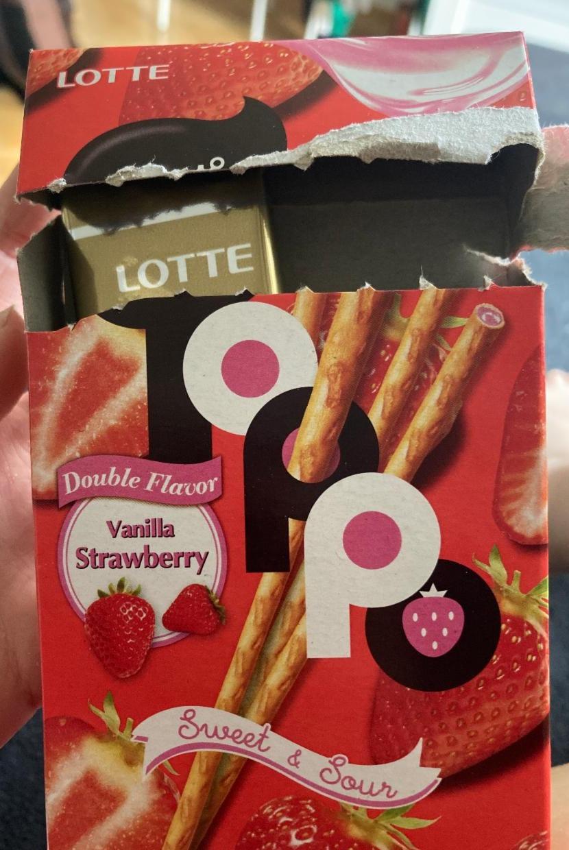 Fotografie - Toppo Vanilla Strawberry Lotte