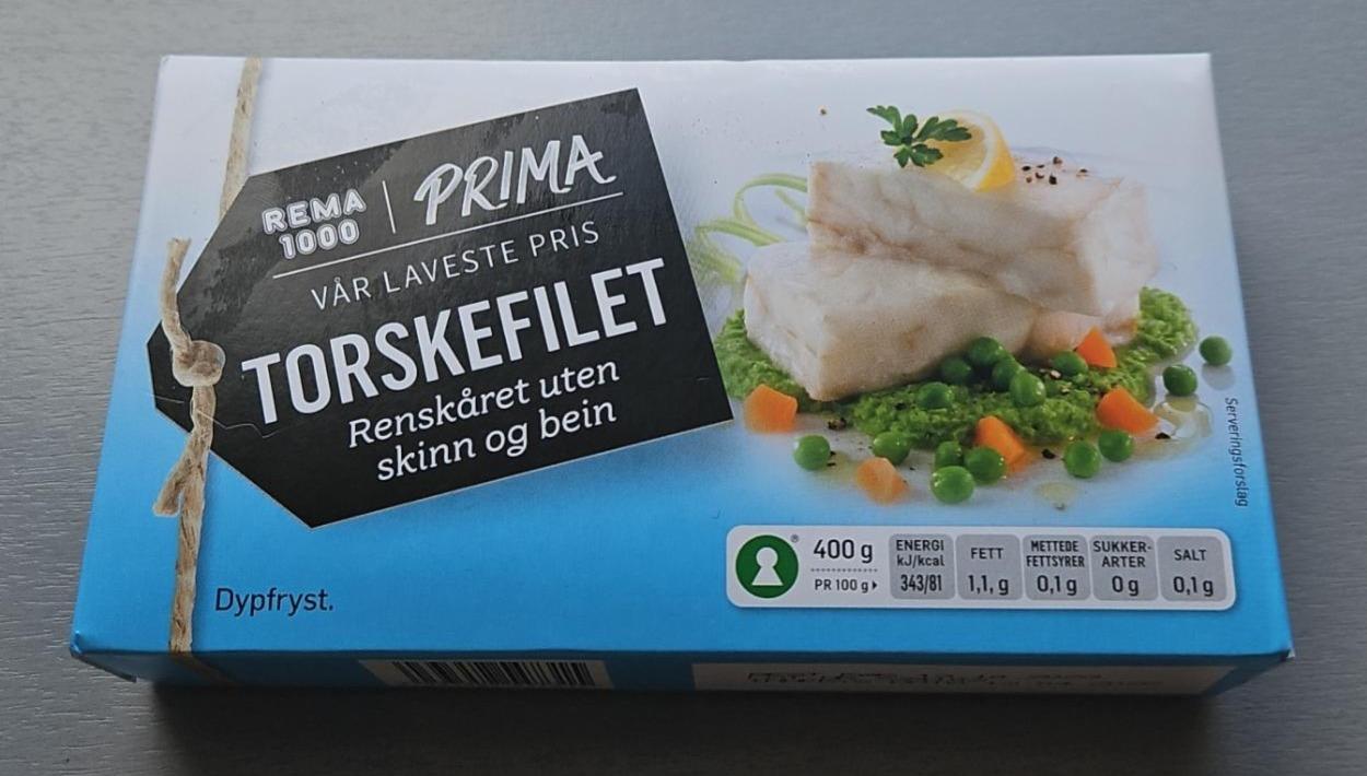 Fotografie - Prima Torskefilet Rema 1000