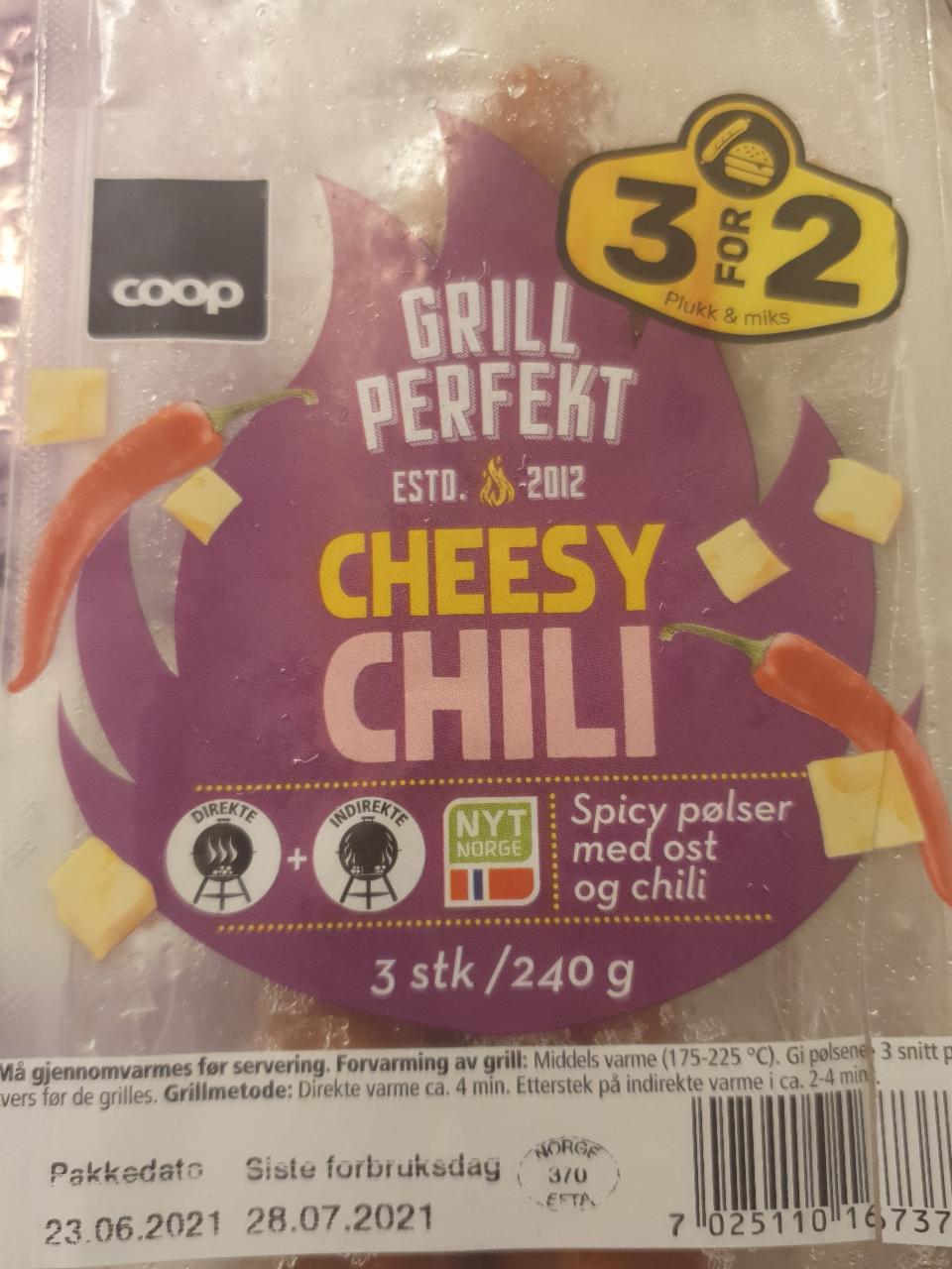 Fotografie - Grill Perfekt Pølser Cheesy Chili Coop