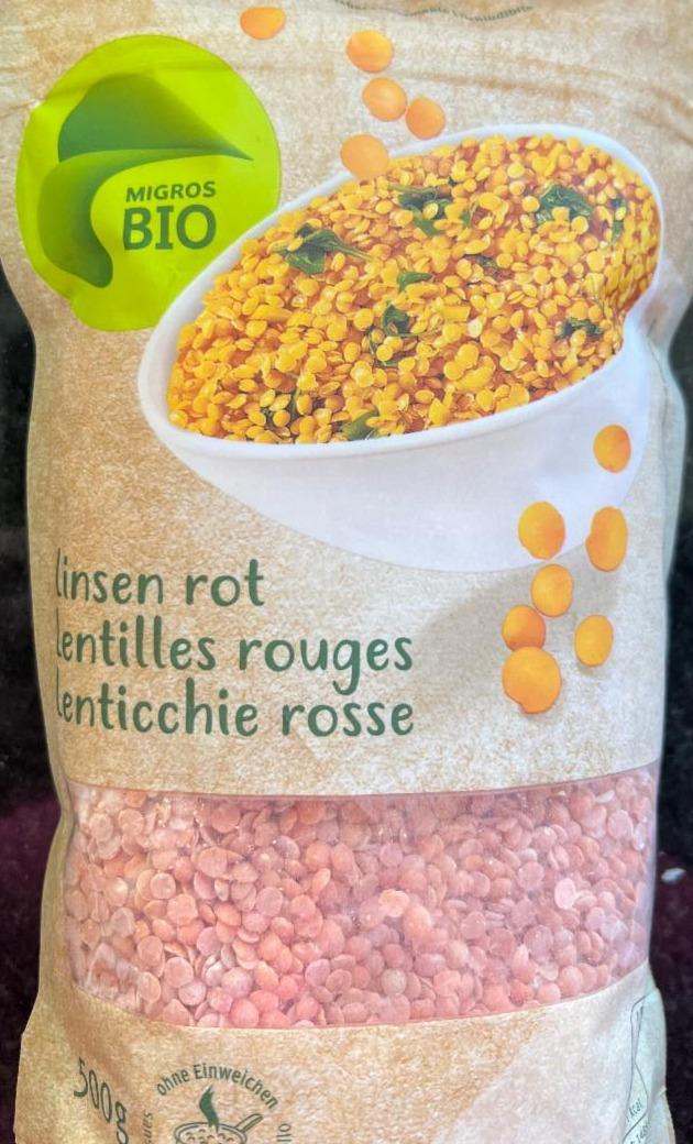 Fotografie - Linsen rot Migros Bio